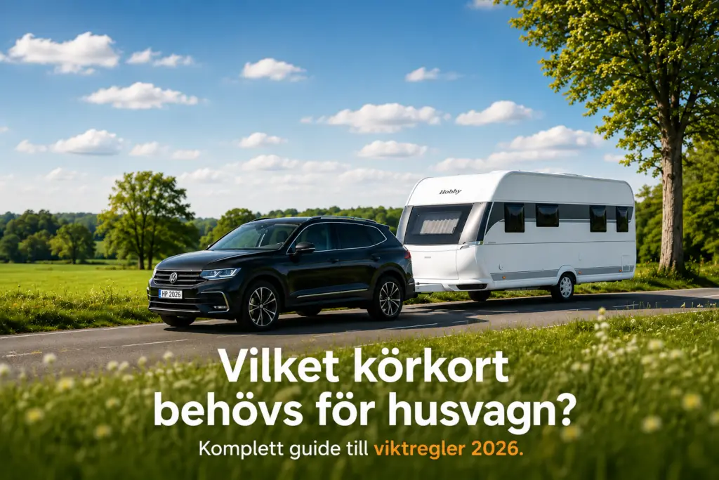Vilket körkort behövs för husvagn? 7 Körkort för husvagn
