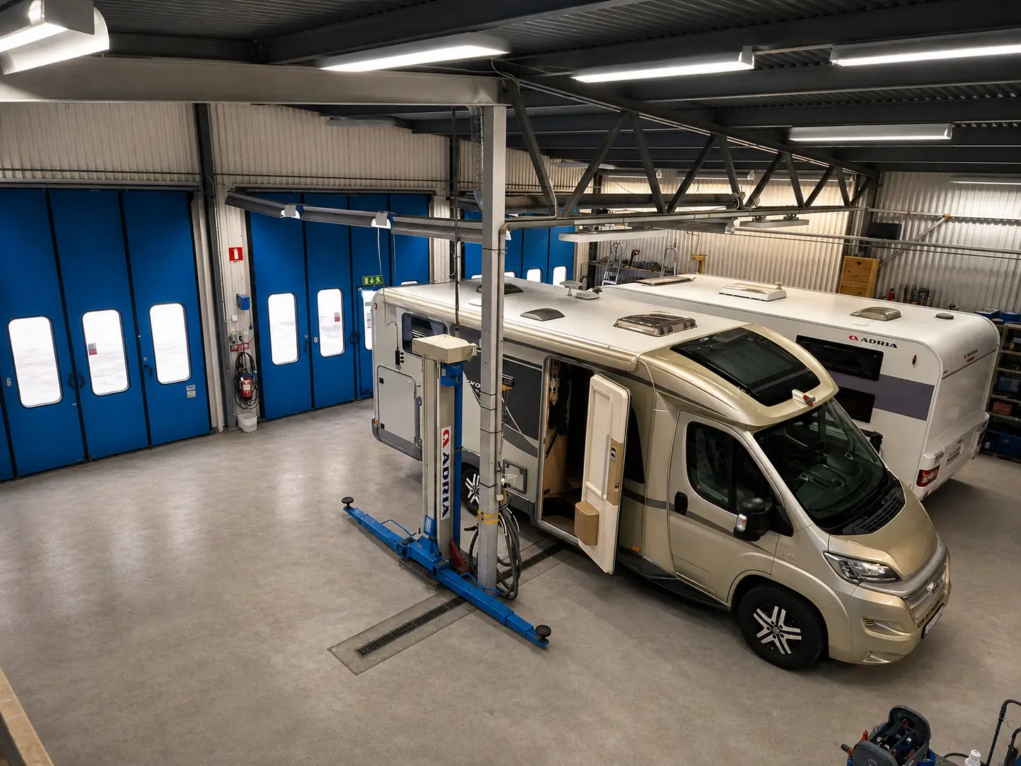 Service av husbilens bodel i Karlstad hos Husvagnspoolen